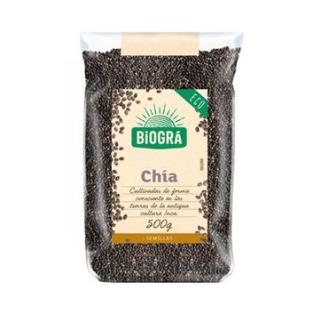 SEMILLAS DE CHIA 500gr. BIO VEGAN BIOGRA - Halalaya
