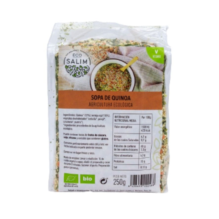 Sopa De Quinoa Verduras Eco 250g Int-Salim - Halalaya