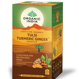 Infusion Tulsi Turmeric Ginger 25 bolsitas - Organic India - Halalaya