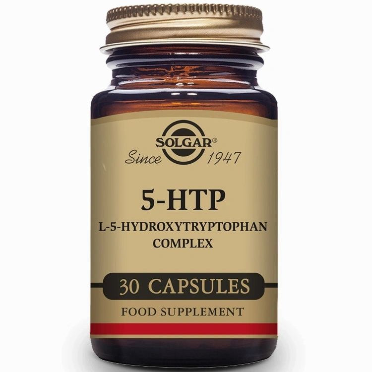 5 Hidroxitriptófano (5 HTP) SUEÑO y DESCANSO 30 capsulas Halal - Solgar - Halalaya