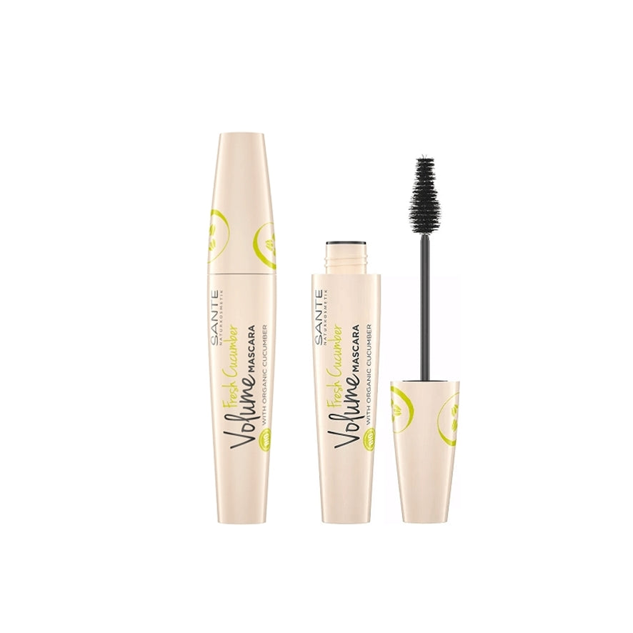 Mascara De Pestañas Fresh Volume Extreme Bio 1 BLACK - SANTE - Halalaya