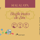 Bisglicinato de Zinc 60caps - Halalaya