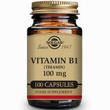 Vitamina B1 100 mg (Tiamina)-halal- 100 Cápsulas vegetales - Solgar - Halalaya