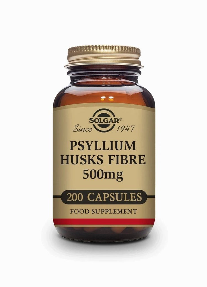 Fibra de Cascara de Psyllium 500 mg-halal- 200 Cápsulas vegetales - Solgar - Halalaya