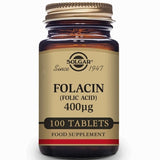 Folacin Acido Folico 400 µg100 Comp - Solgar - Halalaya