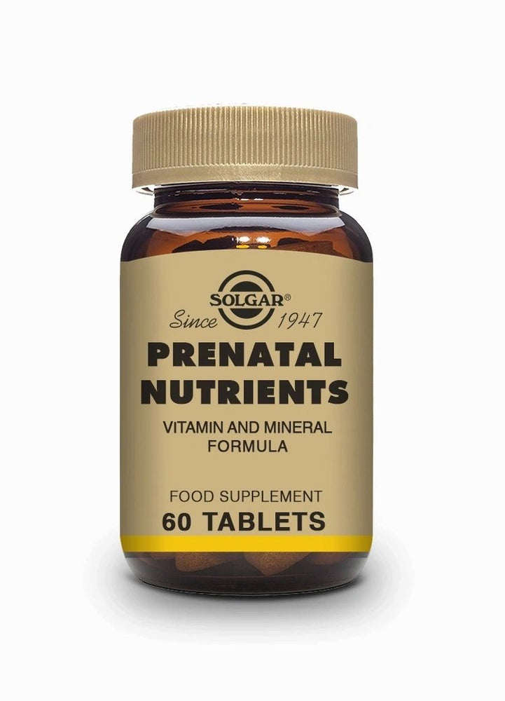 Nutrientes Prenatales- 60 Comprimidos - Solgar - Halalaya