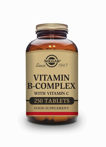 Vitamina B Complex con Vitamina C -halal- 250 Comprimidos - Solgar - Halalaya