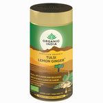 Infusion Tulsi Lemon Ginger Tin 100g - Organic India - Halalaya