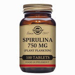 Espirulina 750 mg - 100 Comprimidos - Solgar - Halalaya