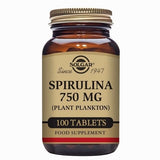 Espirulina 750 mg - 100 Comprimidos - Solgar - Halalaya