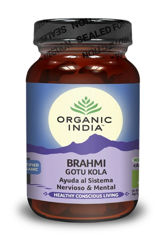 Brahmi Gotu Kola 90caps Halal e Ayurveda - Organic India - Halalaya