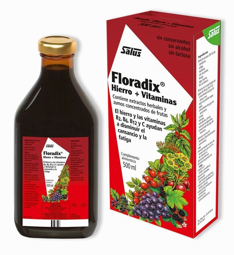 Floradix Hierro 500 ml de Salus - Halalaya