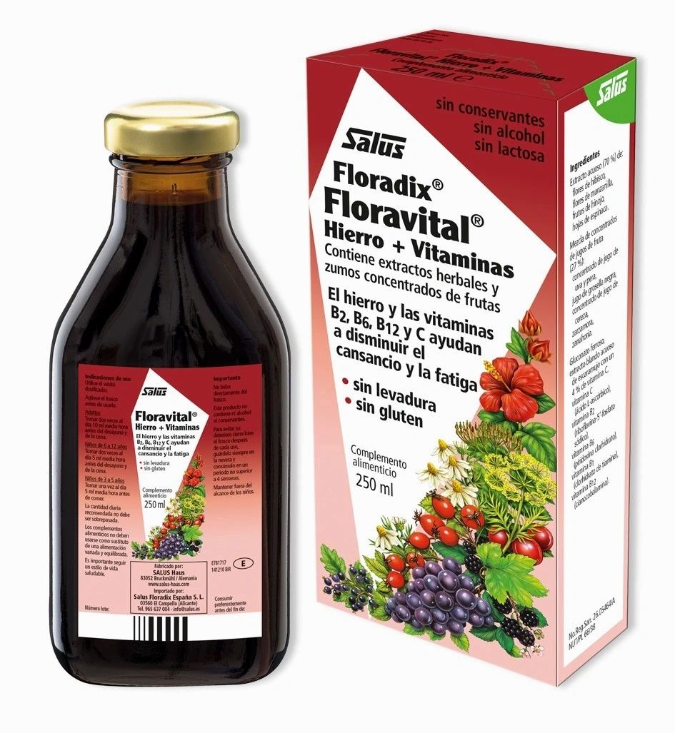 Floradix-Floravital 250 ml - SALUS - Halalaya