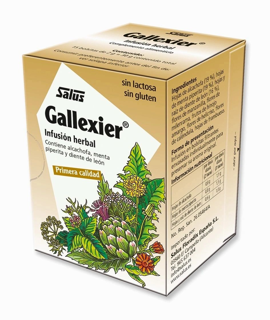 Gallexier Infusión 15 sobres - Salus - Halalaya