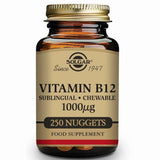 Vitamina B12 1000 ?g (Cianocobalamina) halal - 250 Comprimidos sublinguales - masticables - Solgar - Halalaya
