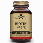 Biotina 300 µg , Halal - 100 Comprimidos - Solgar - Halalaya