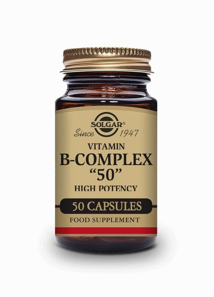 Vitamina B Complex "50" Alta potencia -halal- 50 Cápsulas vegetales - Solgar - Halalaya