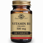 Vitamina B1 500 mg (Tiamina)-halal- 100 Comprimidos - Solgar - Halalaya
