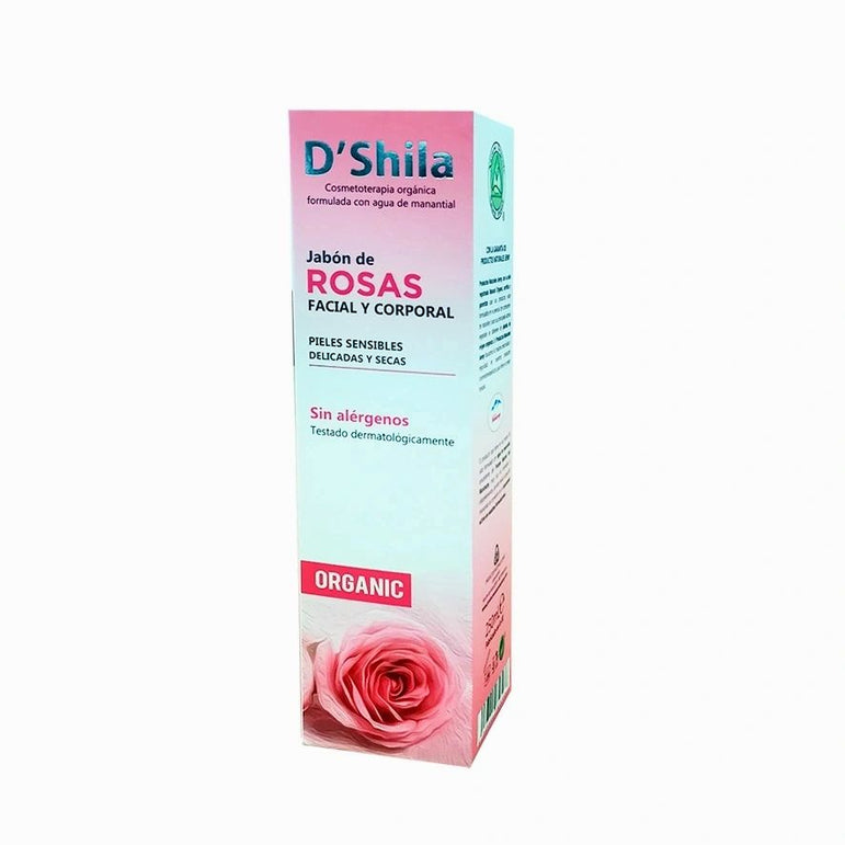 Jabon Facial Rosas Sensibles 250ml - Shila - Halalaya