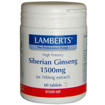 Ginseng Siberiano 1500 mg - Lamberts - Halalaya