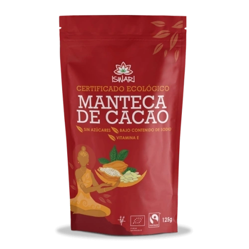Manteca De Cacao Biologico 125Gr Iswari - Halalaya