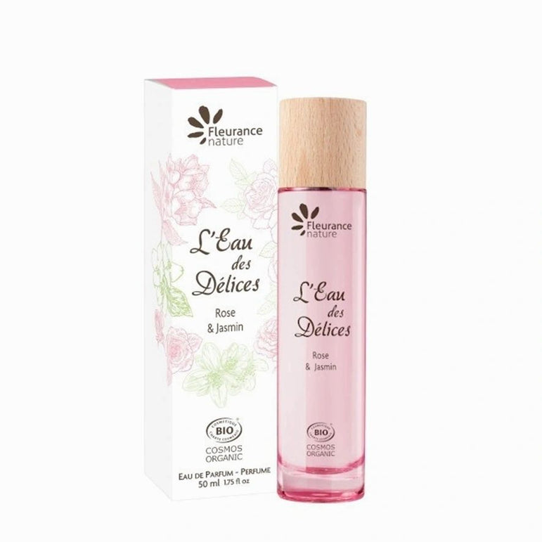 Perfume Agua de Rosas Y Jazmin Bio 50ml Fleurance Nature - Halalaya