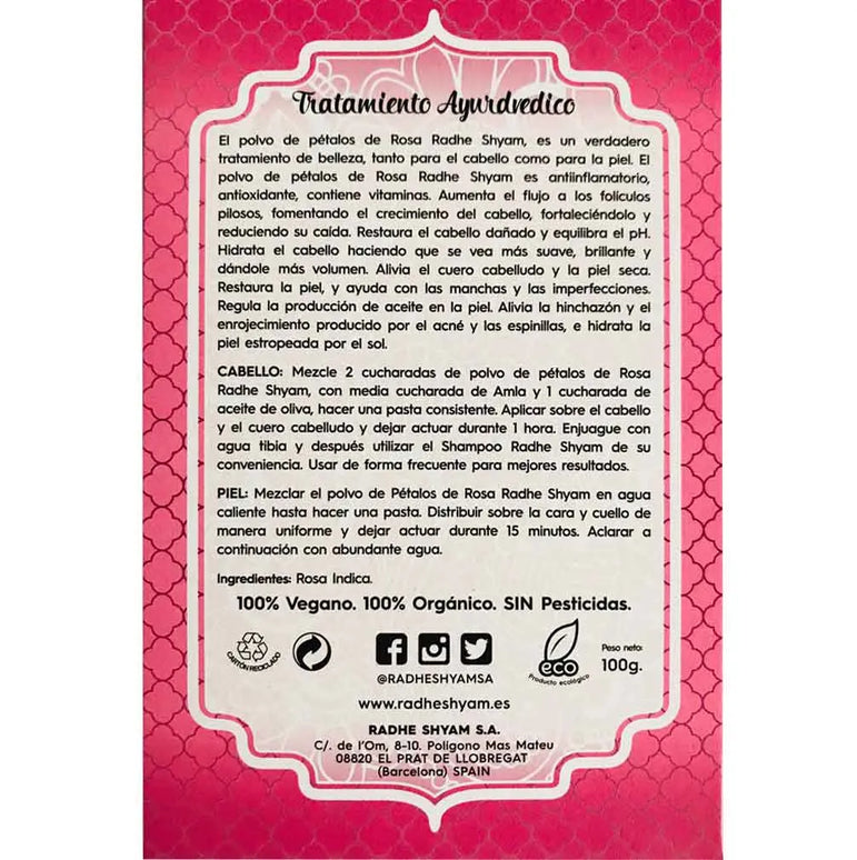PETALOS DE ROSA TRATAMIENTO CAPILAR NATURAL - Halalaya