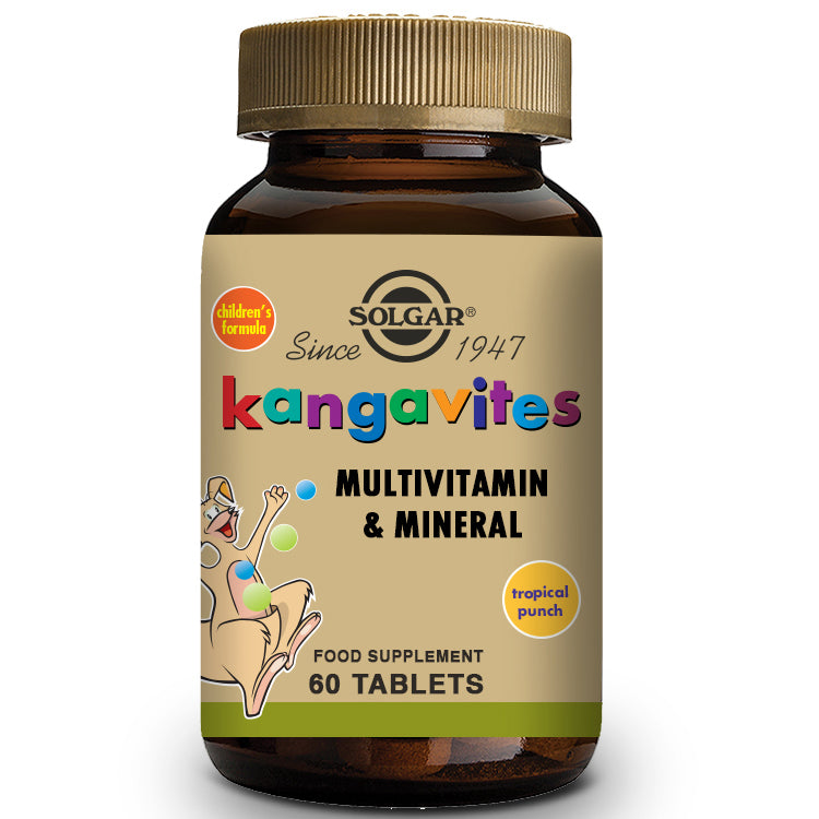 Kangavites Multi /Frutas Tropicales/ niños - 60 Comprimidos masticables - Solgar - Halalaya