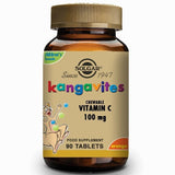 Kangavites Vitamina C Sabor naranja natural 100 mg - 90 Comprimidos masticables - Solgar - Halalaya