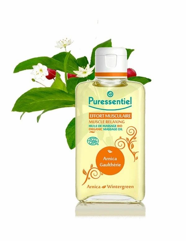 Aceite de Masaje Ecológico Esfuerzo Muscular Árnica y Gaulteria 100ml - Puressentiel - Halalaya