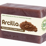 Jabón de Arcilla para Piel Grasa y Acne 100g - Solnatural - Halalaya