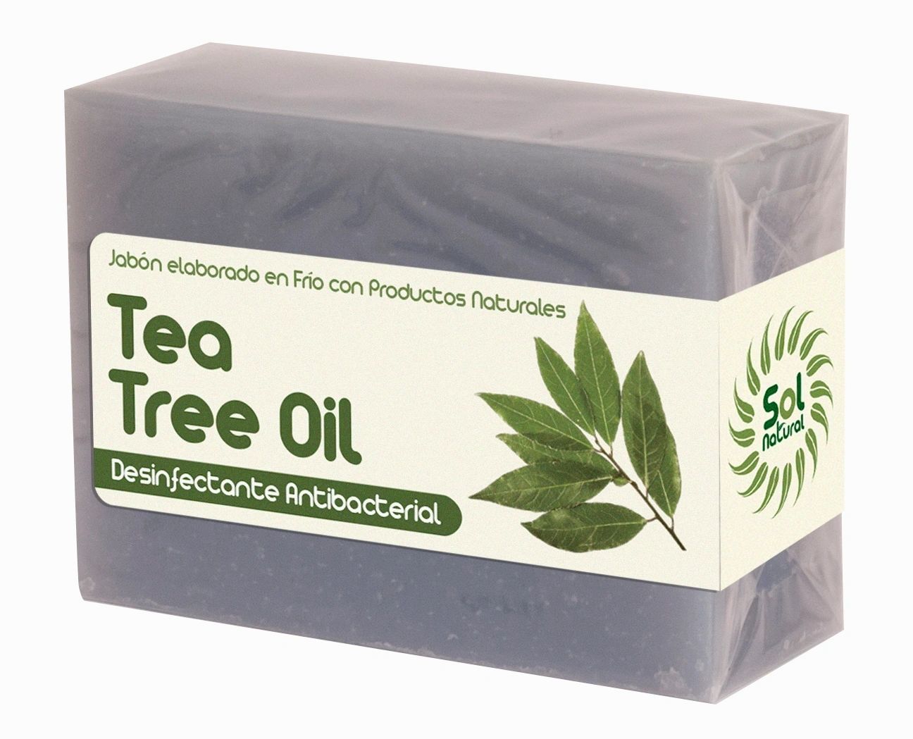 Jabón de árbol de té 100g  - Solnatural - Halalaya