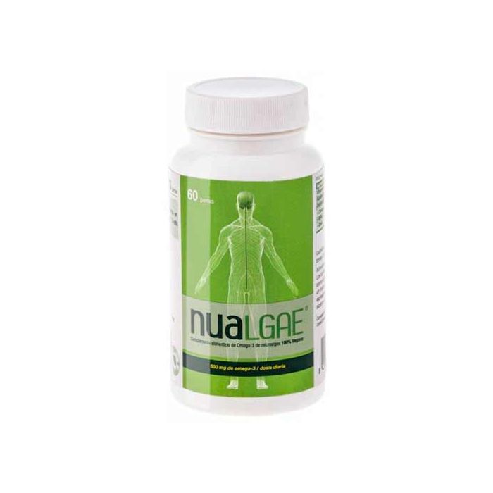 Nualgae DHA y EPA Omega 3 60 perlas vegano - Nua - Halalaya